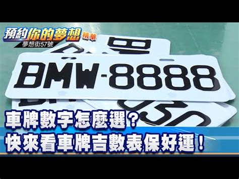 車牌號碼數字吉凶對照表|【車牌號碼 吉】從車牌號碼看吉運！超神準車牌號碼吉凶對照表